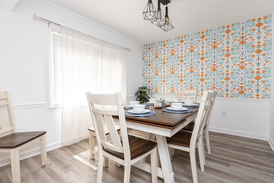 Gather the whole family for memorable meals in this large dining space