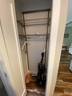 Coat closet with vacumm