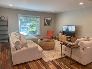 super comfy couch and chair with smart TV