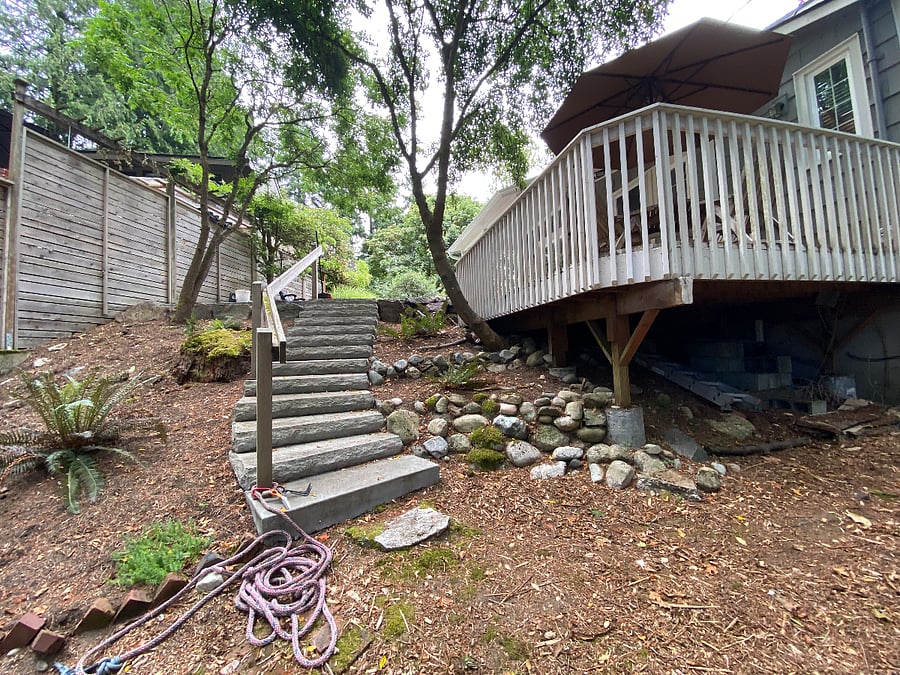 back yard into greenbelt