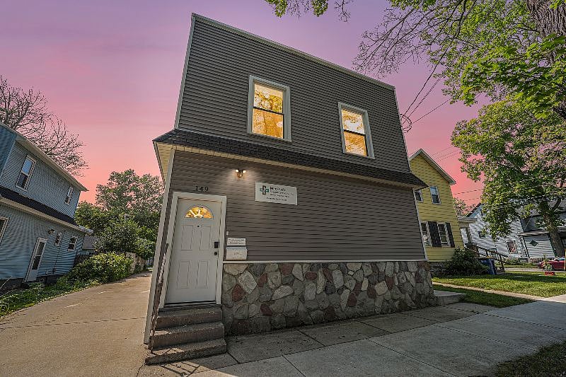 Front entrance to unit with a filter.