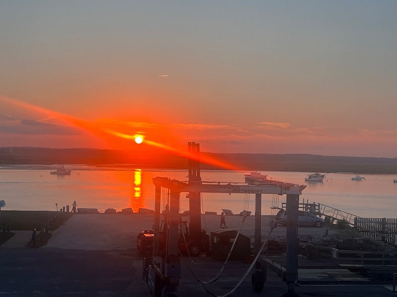 Spectacular sunset views