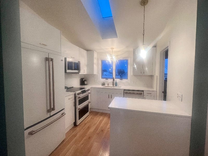 The kitchen was completely renovated one year ago