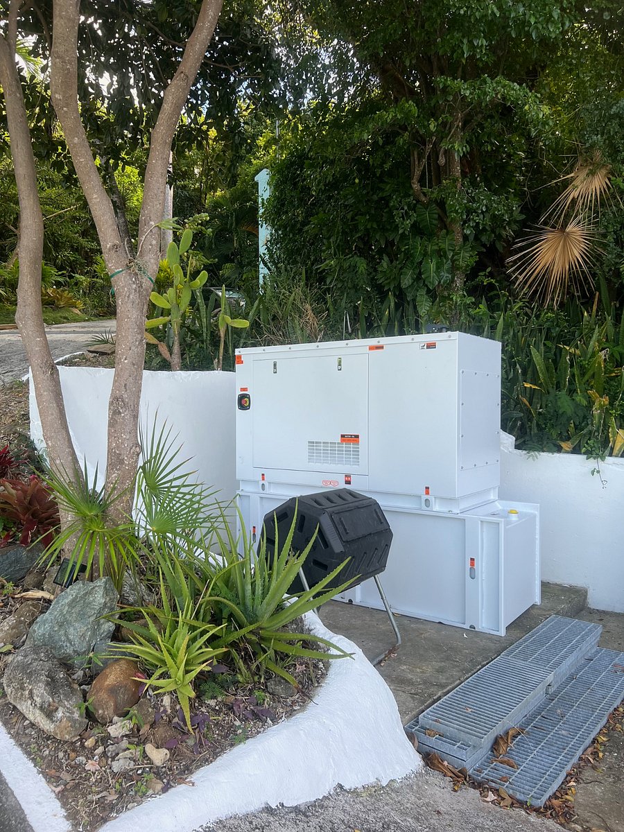Auto-on Generator for when power goes off (as it does!) and a composting tumbler for fewer trips to transfer station!