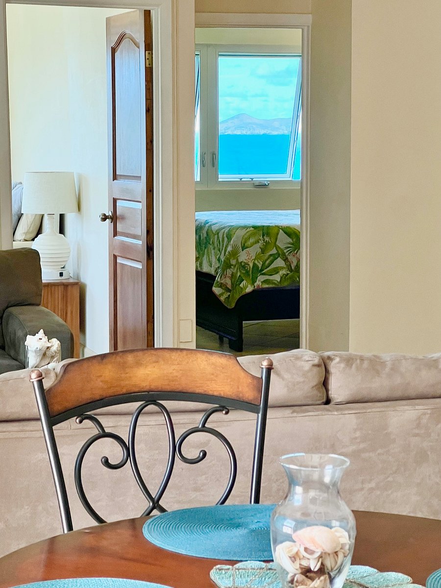 Views of the ocean even from the dining area