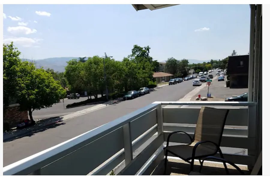 View of neighborhood overlooking Corner of Carlin and Genoa Streets.