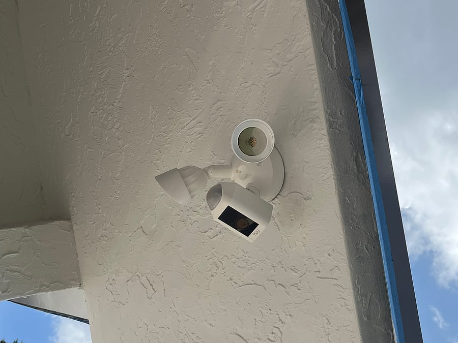 Ring camera security on outside of property!