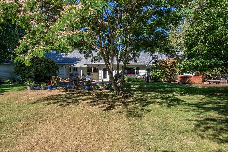 Large fenced back yard