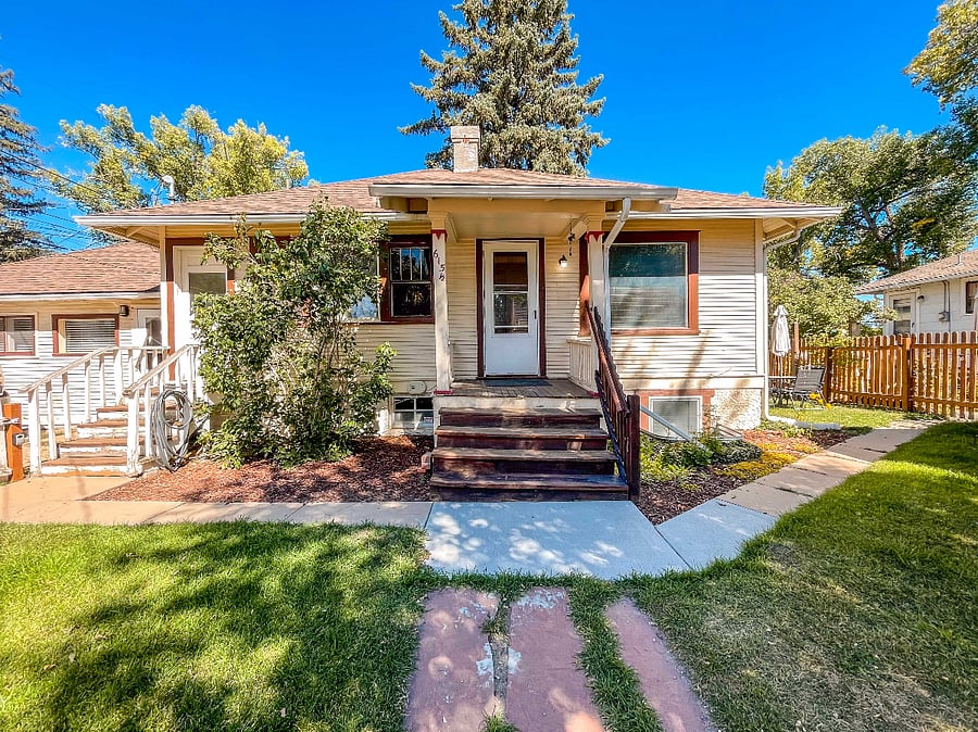 The front porch and entry.