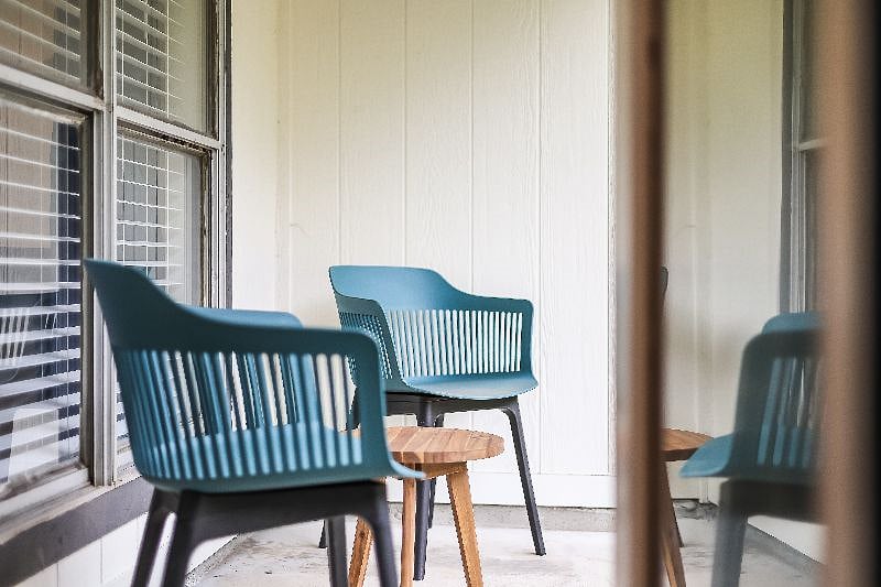 Outdoor patio and furniture for your morning coffee