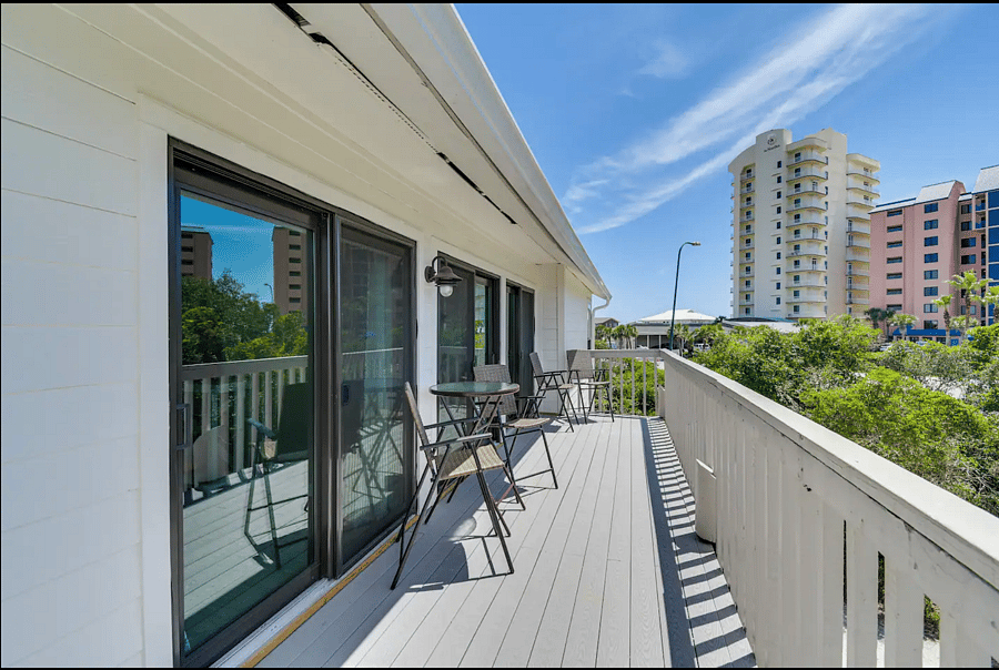 Balcony off of the Living Room and Master Bedroom