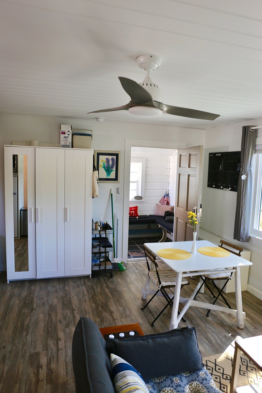 Dining and enclosed porch