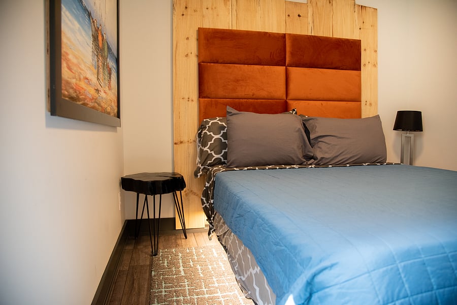Queen sized bed in bedroom #2