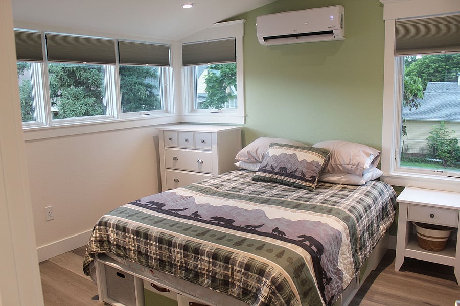 Bedroom. Natural life, and blackout shades