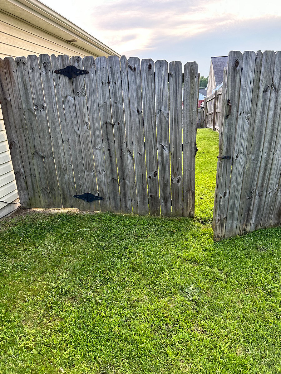 Fenced in property.