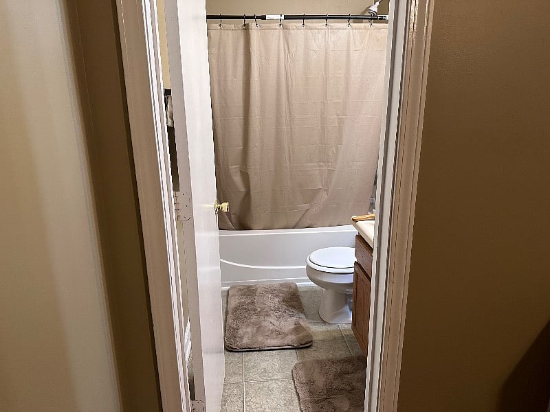 Master bathroom.