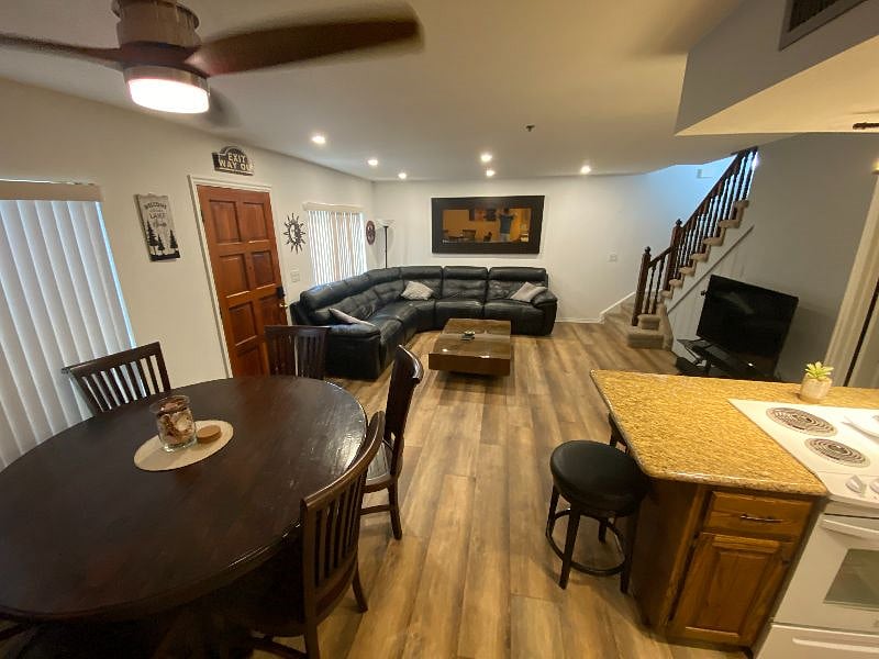 Kitchen, seating for 10 and Living room