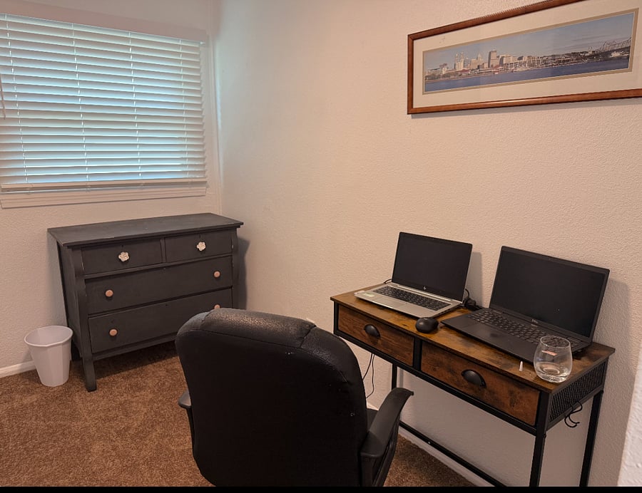 Bedroom 3 can be set up as a bedroom or an office based on your choice