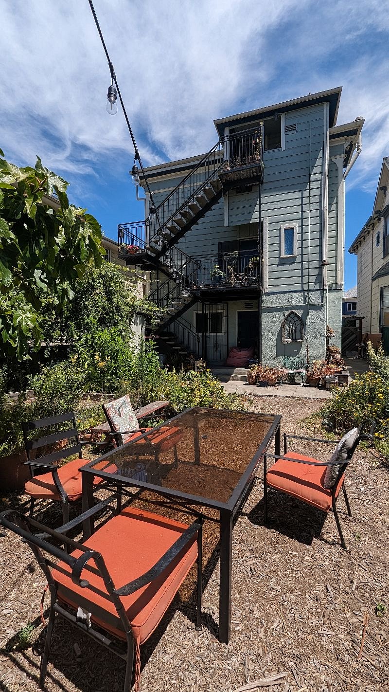 Rear stairs to garden