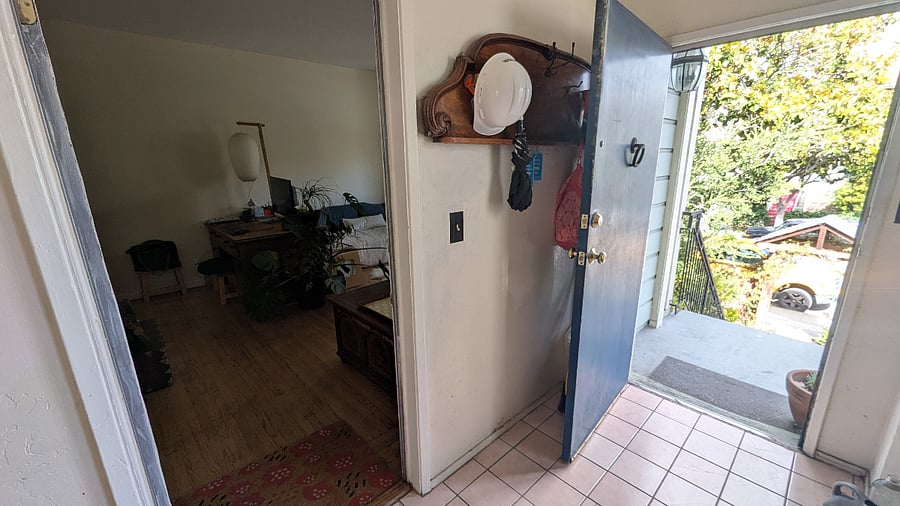 Apartment door off Entry Hall