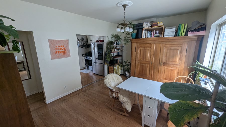Dining room off the kitchen