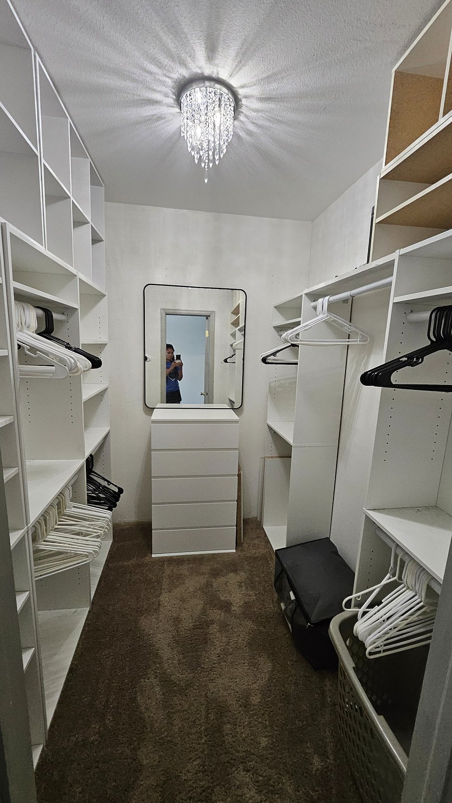 Walk-in closet.