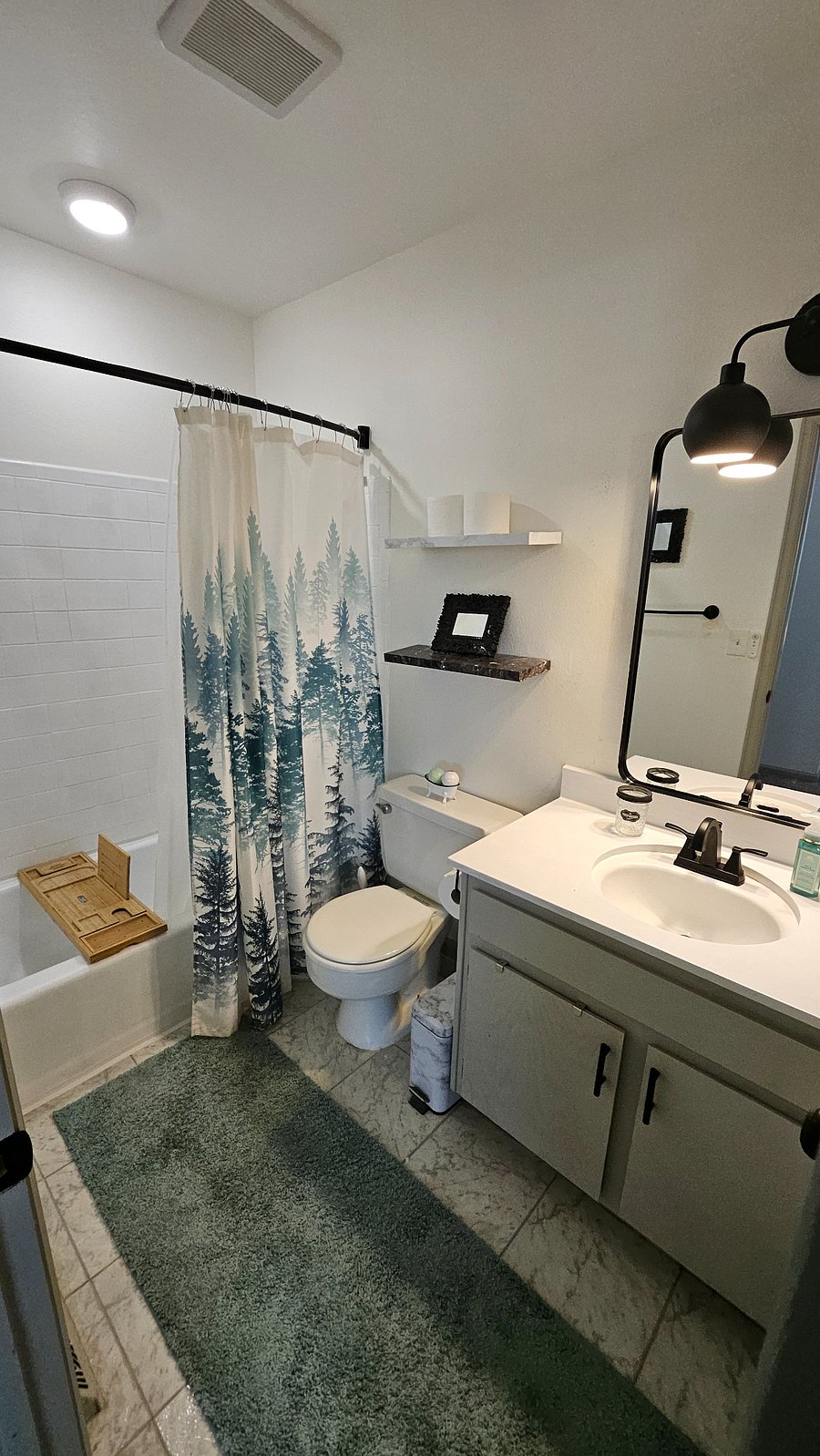 Ensuite bathroom in first bedroom.