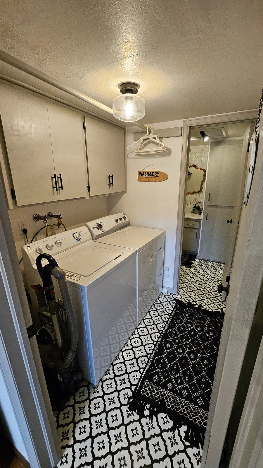 Laundry on main floor next to kitchen