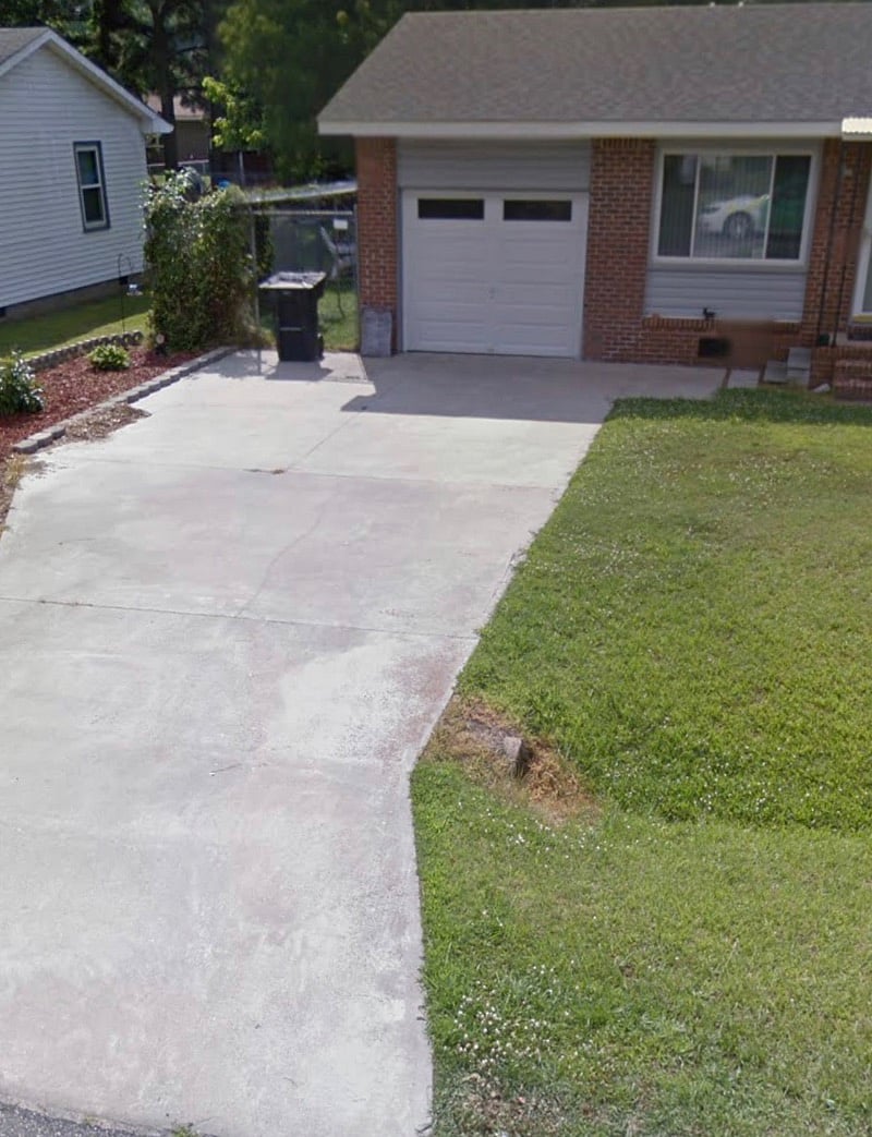The garage is off-limits, car space for two or three cars in the driveway and street parking available.