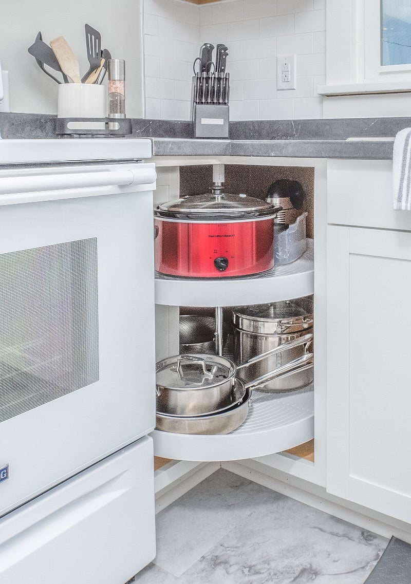 Crock pot, All-Clad pots and pans.