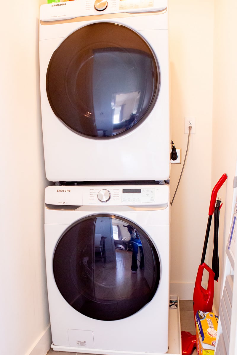 Laundry is on the guest floor, in the hallway closet.