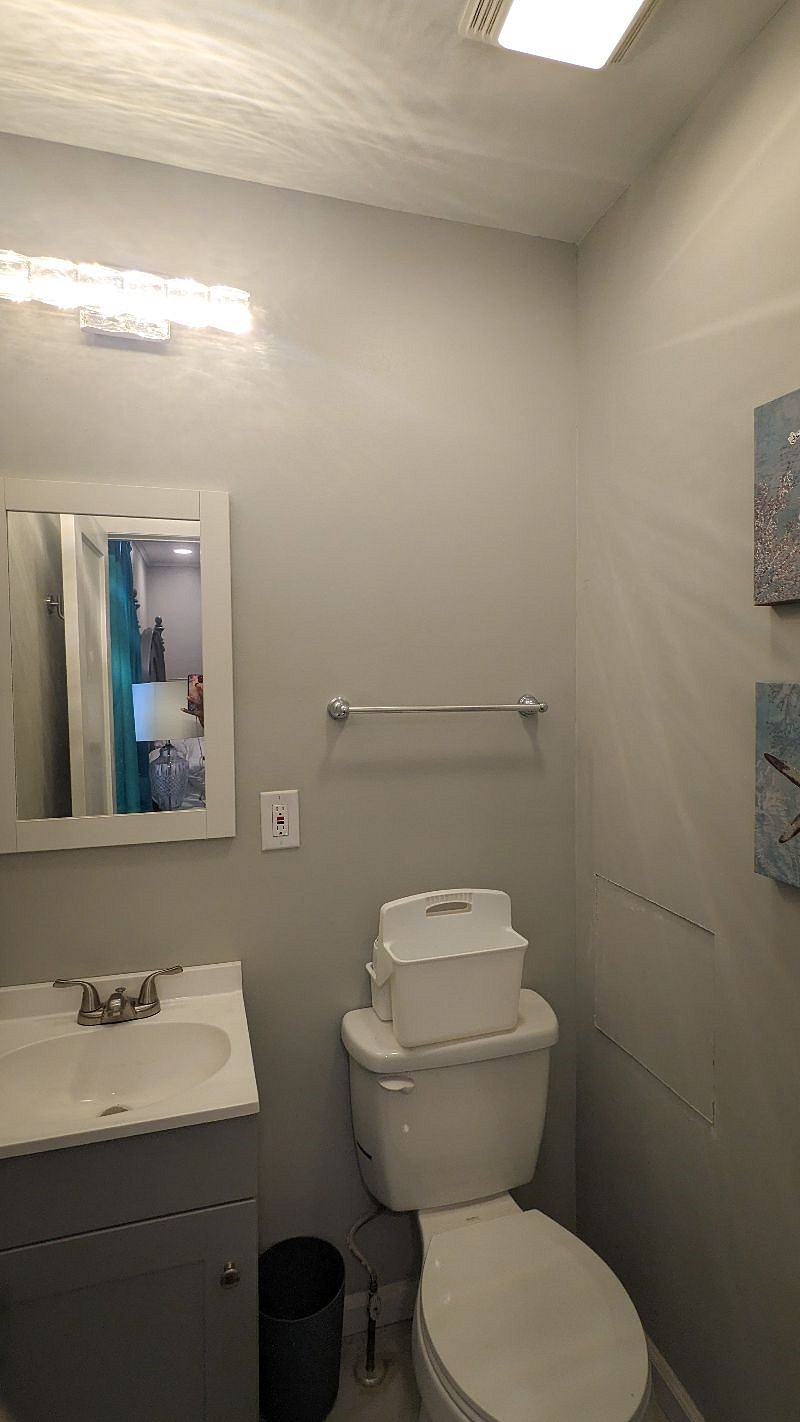 Half Bath in Bedroom