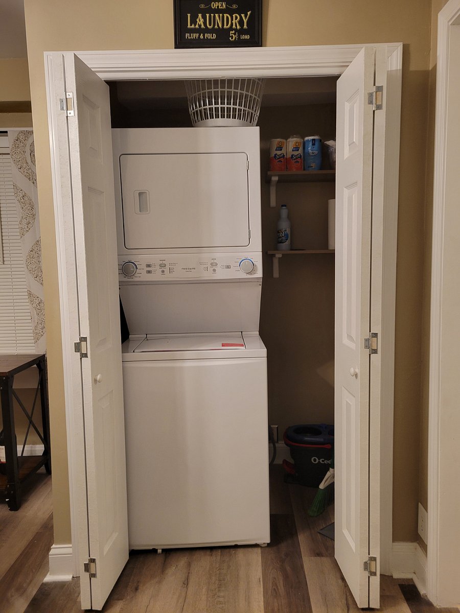 Covienent laundry off the dining room
