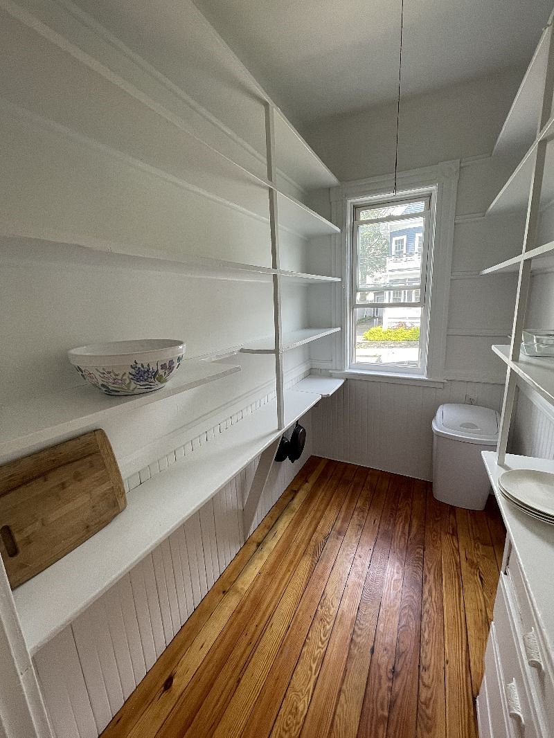 pantry with 2-sided storage