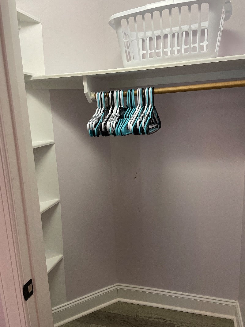 Well Lit W/Built In Shelving