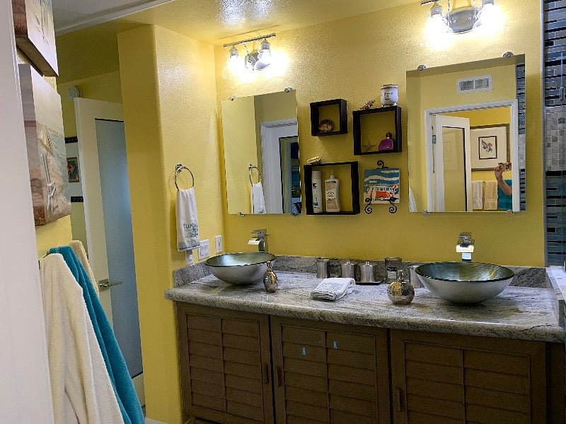 Double sinks in master bath. Bluetooth stereo in both bathrooms. 