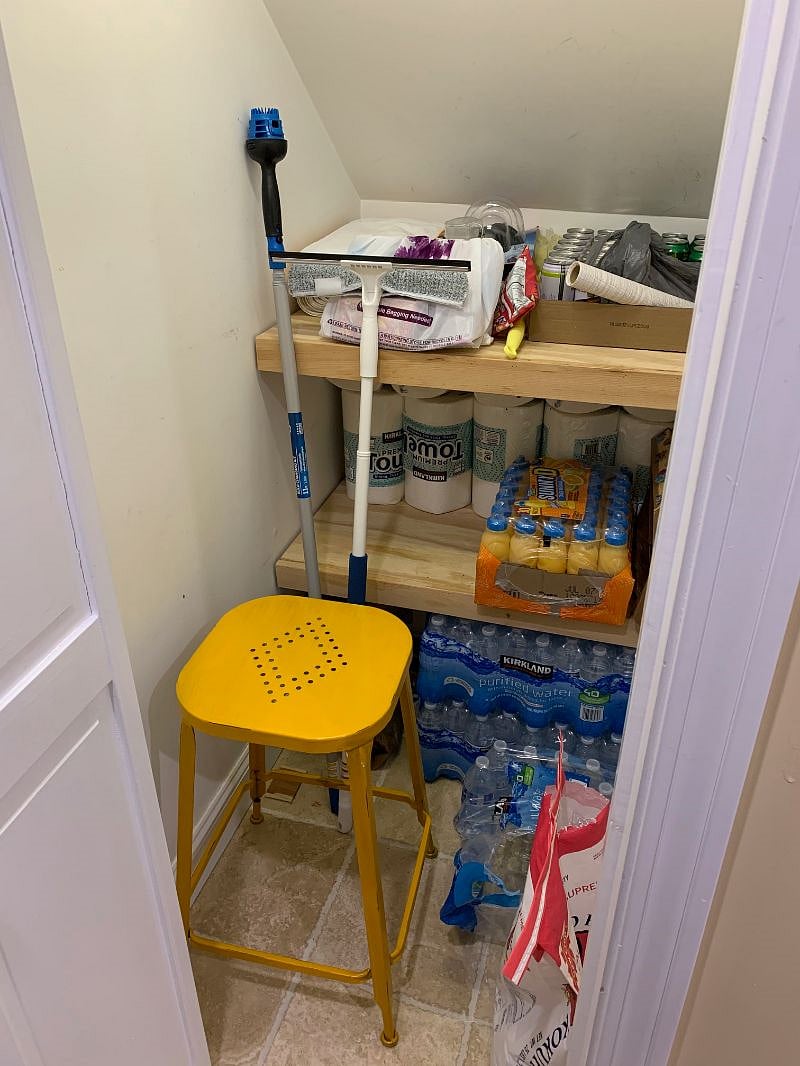 One of the kitchen closets shared with another tenant