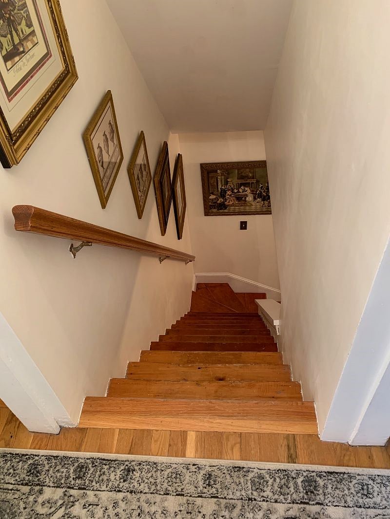 Stairs up to tenant bedroom