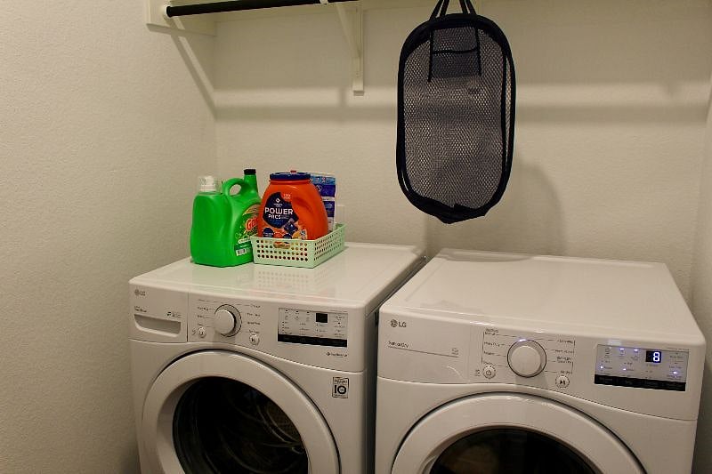 Laundry room located off the kitchen