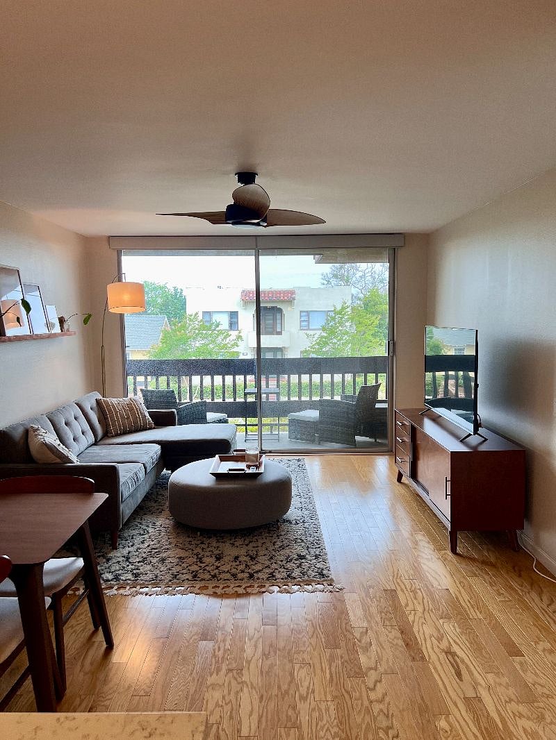 Living room and balcony