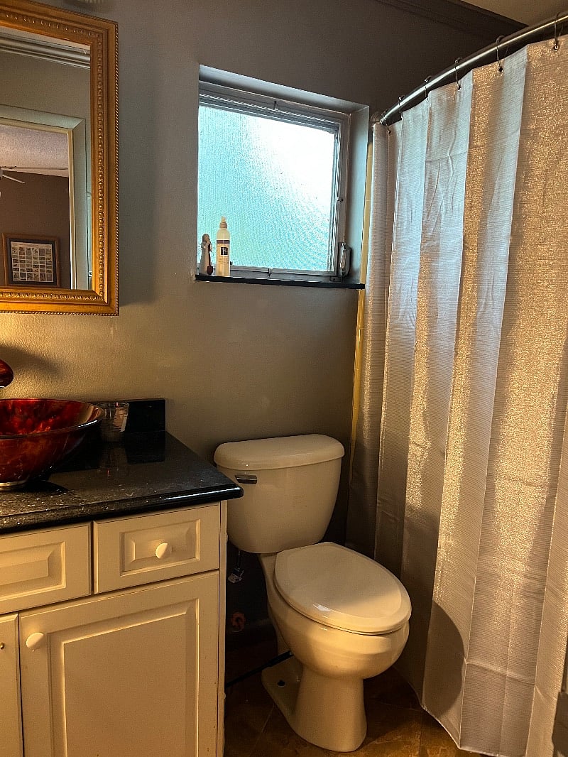 Private Bath with tub and shower