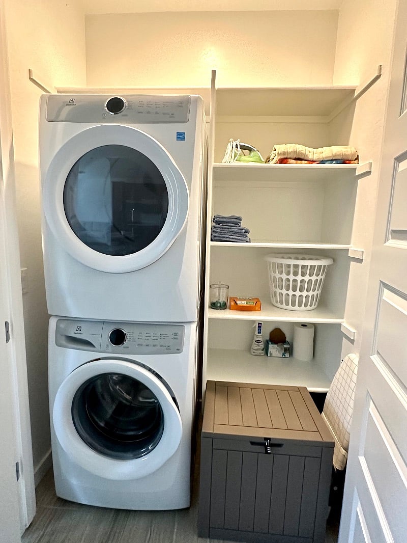 complimentary starter laundry detergent & dryer sheets