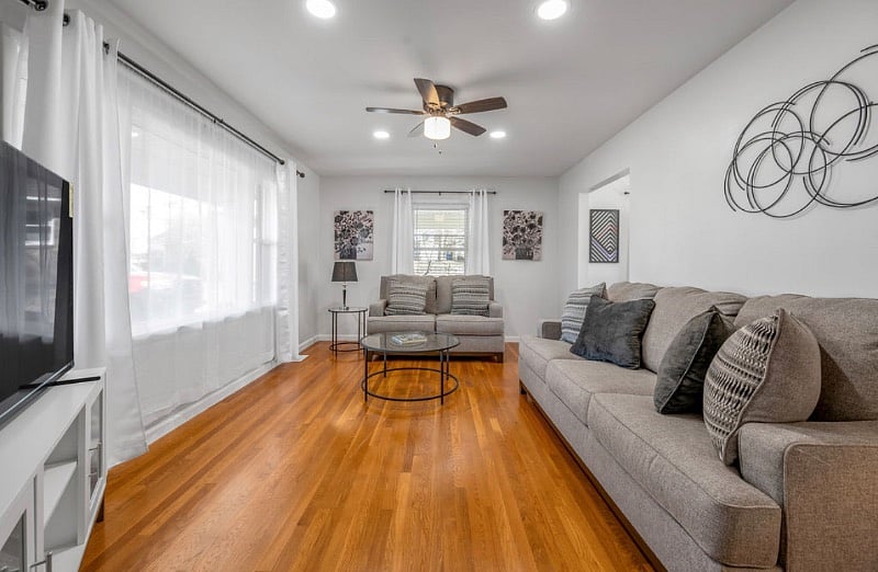 Upstairs unit living area