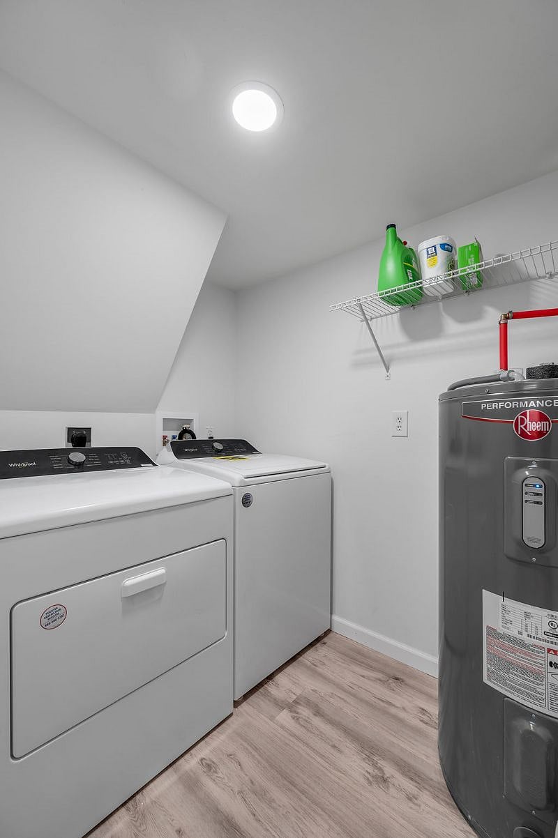 Shared laundry room on ground level