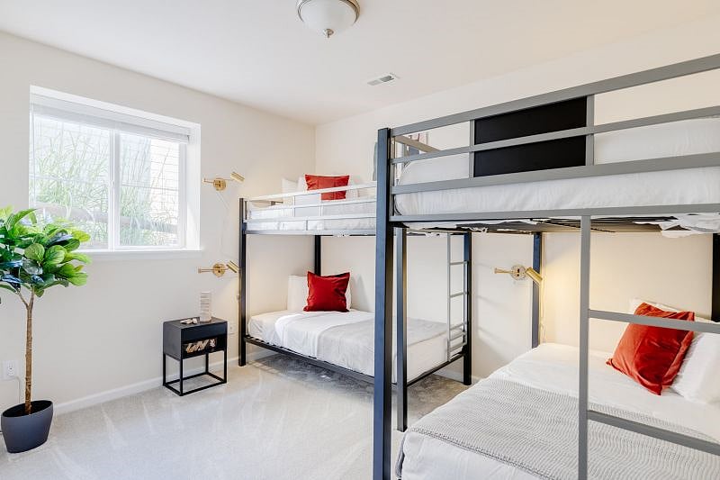Lower Level Bedroom 5 - (Two Twin Bunks - sleeps 4). Can also switch to a Queen bed.