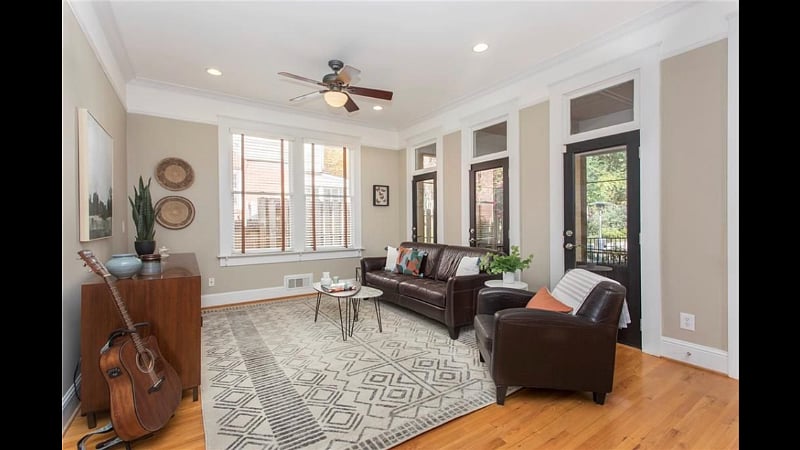 Rear living/TV room. 