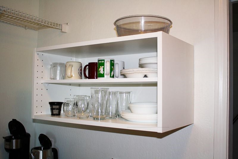 Plates, glasses, and bowls provided.