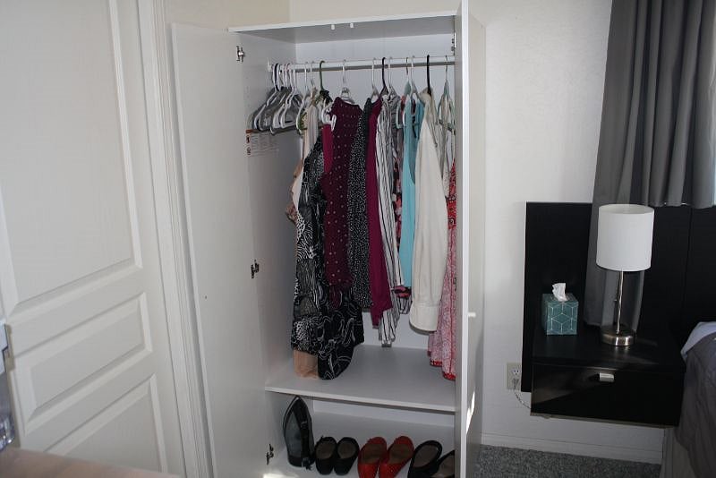 Wardrobe and storage.