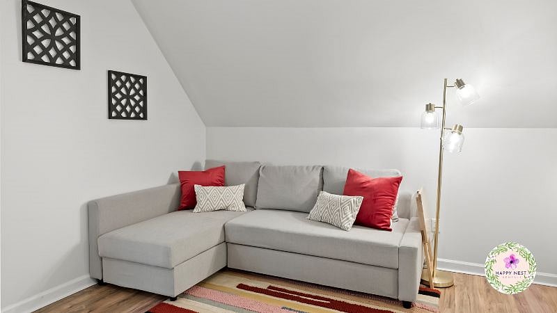Sleeper sofa with storage in the chaise