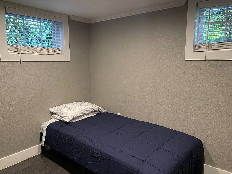 Smaller bedroom that can be converted into an office upon request.